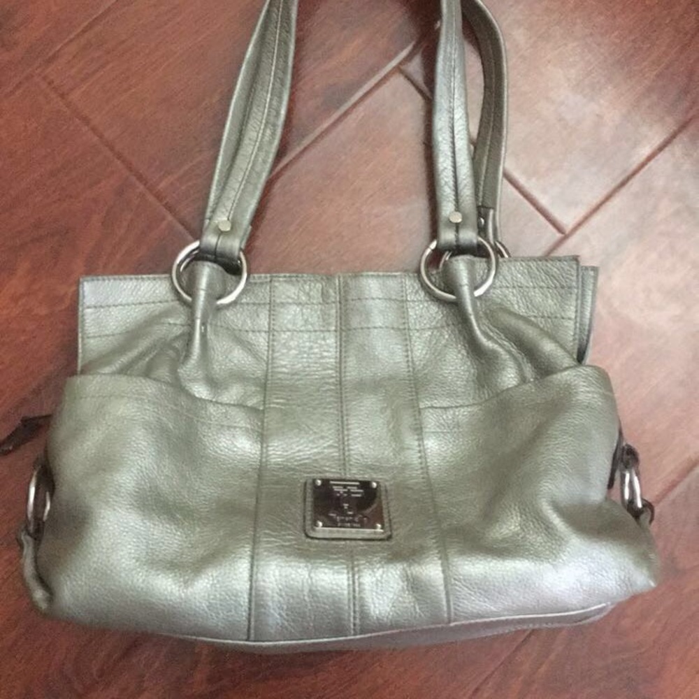 Tignanello silver bag